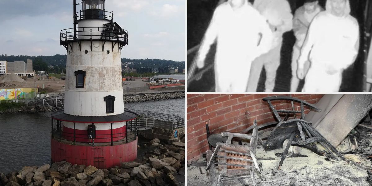 Three teenagers have been arrested for destroying and burning the historic Sleepy Hollow lighthouse in a ‘heartbreaking’ fire
